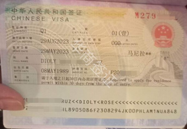 外國人q1簽證可以在中國工作嗎