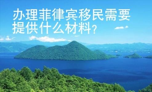 辦理菲律賓移民需要提供什么材料？