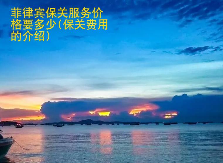 <strong>菲律賓</strong>保關(guān)服務(wù)價(jià)格要多少(保關(guān)費(fèi)用的介紹)