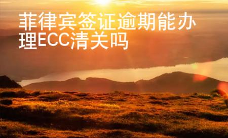 菲律賓簽證逾期能辦理ECC清關(guān)嗎