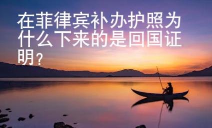在菲律賓補(bǔ)辦護(hù)照為什么下來的是<strong>回國(guó)</strong>證明