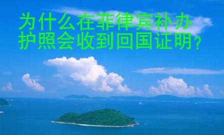 為什么在菲律賓補辦護照會收到回國證明？