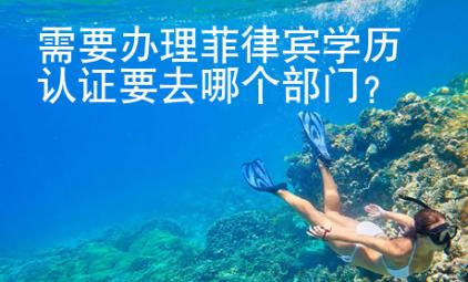 需要辦理菲律賓學(xué)歷認證要去哪個部門？