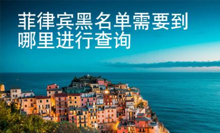 <strong>菲律賓</strong>黑名單需要到哪里進行查詢