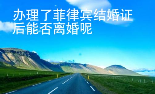 辦理了菲律賓結婚證后<strong>能</strong>否離婚呢