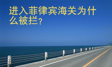 進(jìn)入菲律賓海關(guān)為<strong>什么</strong>被攔