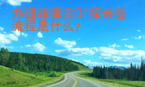 辦理菲律賓Q1探親簽流程是什么