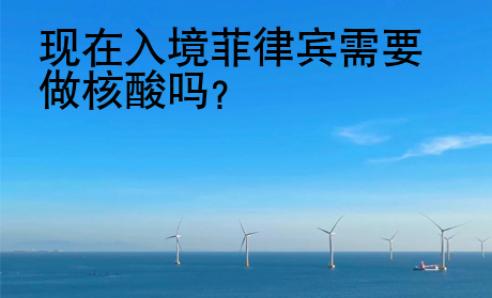 現(xiàn)在入境菲律賓需要做核酸嗎？
