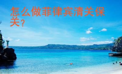 怎么做菲律賓清關(guān)保關(guān)