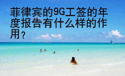 菲律賓的9G工簽的年度報(bào)告有什么樣的<strong>作用</strong>