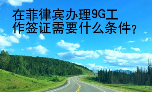 在菲律賓辦理9G工作簽證需要什么條件？