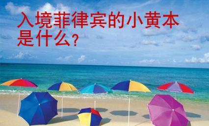 入境菲律賓的小黃本是什么