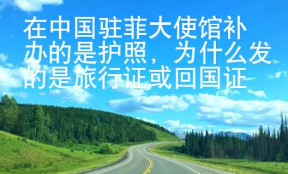 在中國駐菲大使館補(bǔ)辦的是護(hù)照