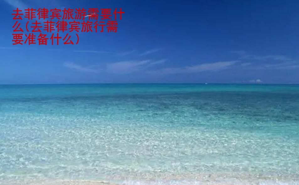 去菲律賓旅游需要什么(去菲律賓旅行需要準(zhǔn)備什么)
