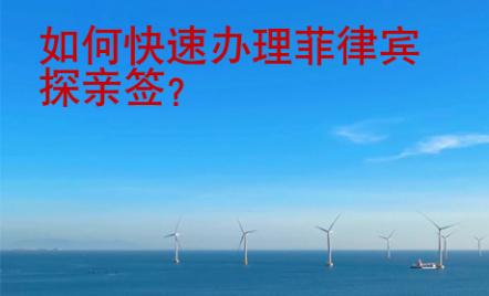 如何快速辦理菲律賓探親簽？
