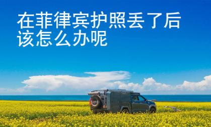 在菲律賓護(hù)照丟了后該怎么辦呢