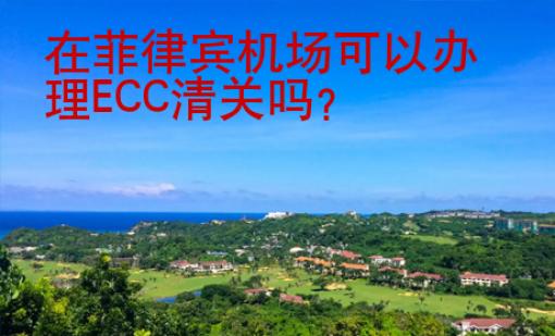 在菲律賓機(jī)場可以辦理ECC清關(guān)嗎