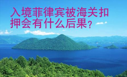入境<strong>菲律賓</strong>被海關(guān)扣押會(huì)有什么后果