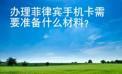 辦理菲律賓<strong>手機卡</strong>需要準(zhǔn)備什么材料