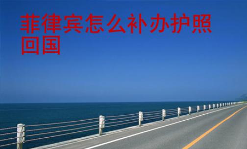 菲律賓怎么補(bǔ)辦護(hù)照回國